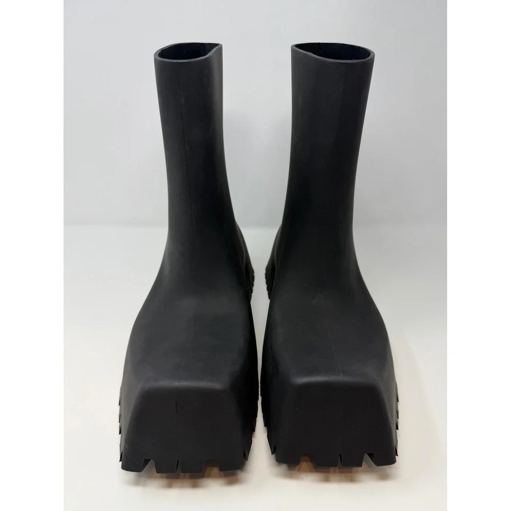 Balenciaga Trooper Rubber Boots Black Size 13 US 46 EU - Picture 2 of 9